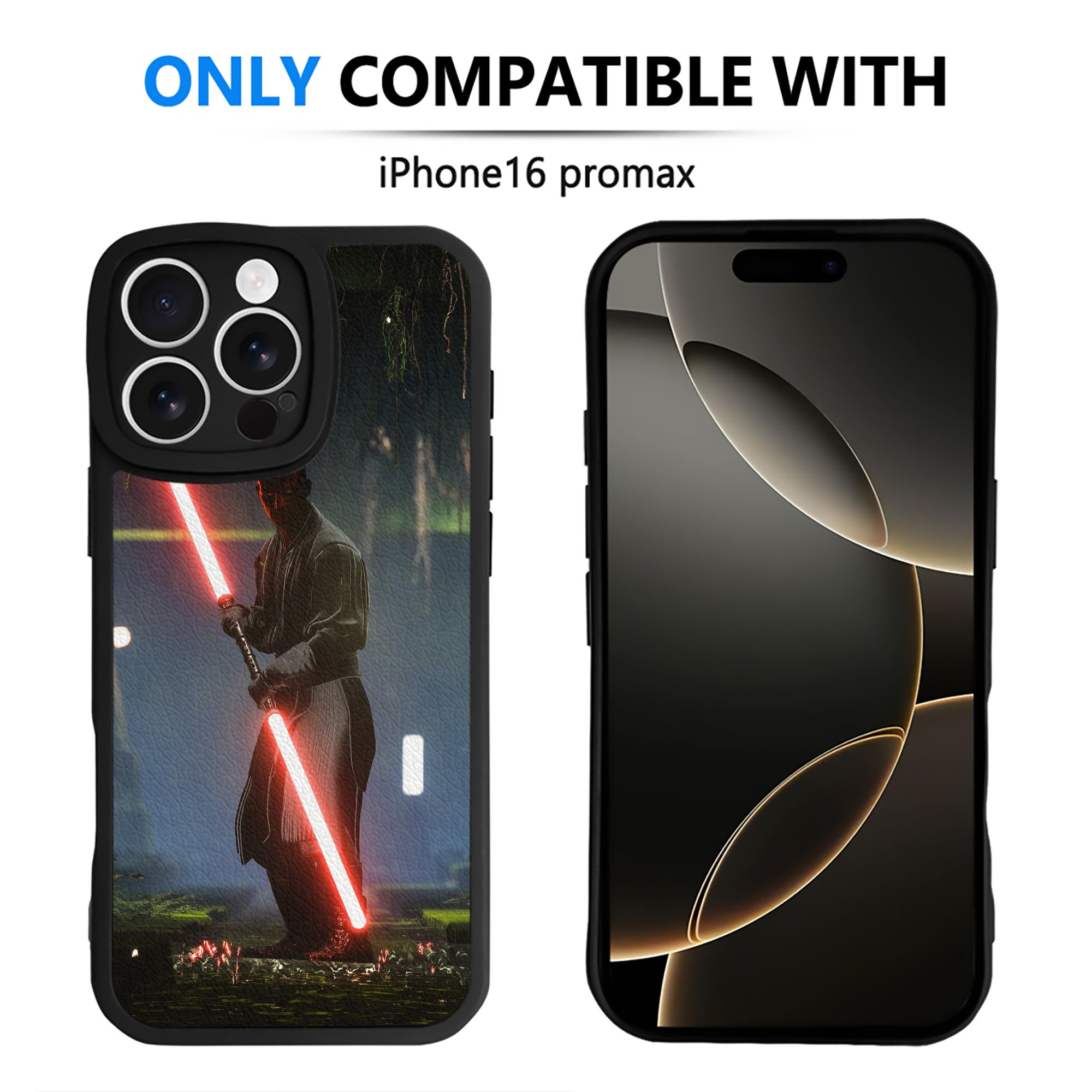 （画像用） スター・ウォーズ Star Wars 【iPhone 16シリーズ対応】シリコンスマホケース（レザー調） 材質：シリコン